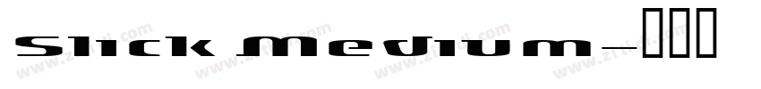 Slick Medium字体转换